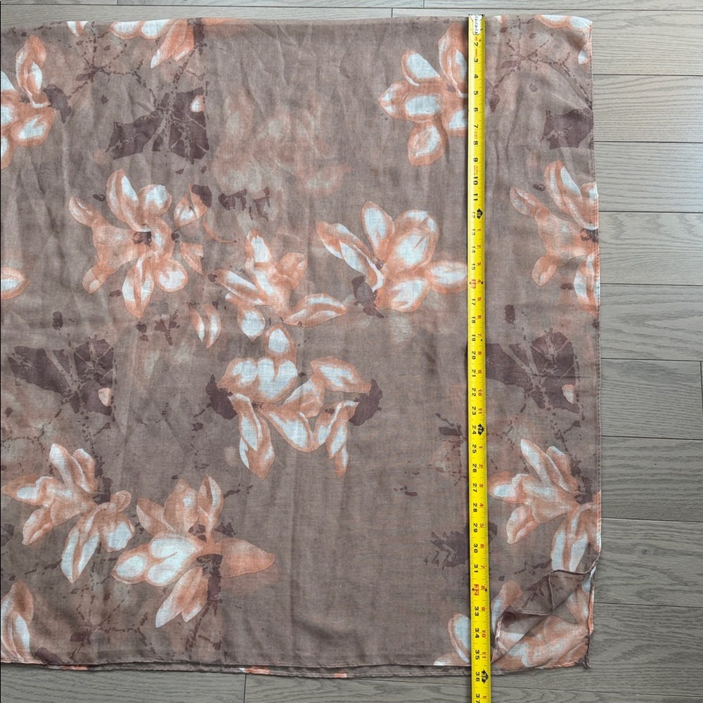 Muted Floral Viscose Scarf - Picture 3 of 7